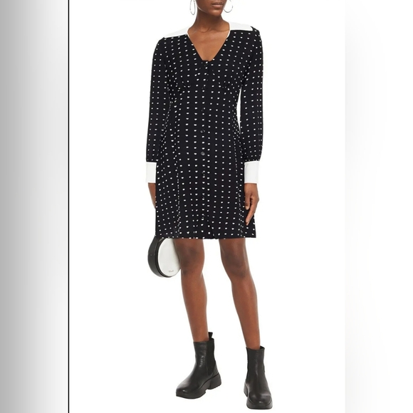 MAJE Randi Dotted Shirt Dress NWOT - Picture 2 of 10